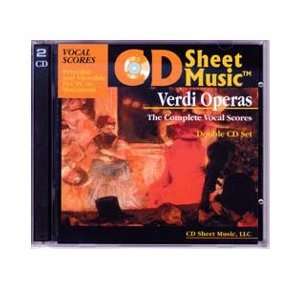  CD Sheet Music Verdi Operas, Complete Vocal Scores 
