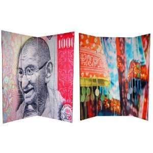  6 ft. Tall Double Sided Gandhi Room Divider