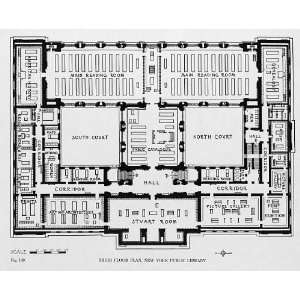  Basement floor plan,New York Public Library,NY,c1915