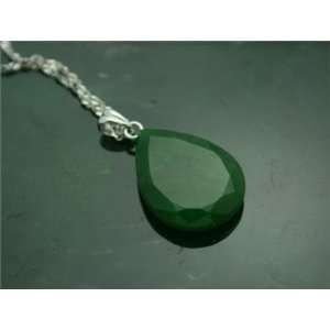  Polar Jade Faceted Pear Pendant (P1945 10A) Jewelry