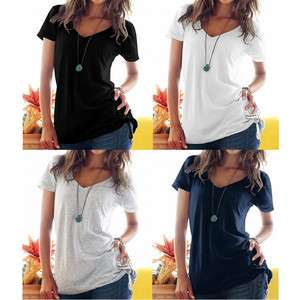 SEXY WAIST STRING V NECK TOP T SHIRTS VICTORIAS 4COLORS US SIZE XS 