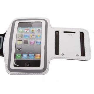 New Sports Armband Case Cover for iphone 4 4S White  