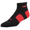 Nike Lebron Elite HI QTR Sock 2 Pack   Mens   Black / Red