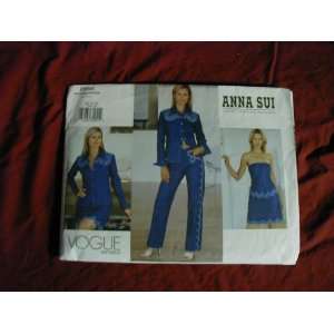  Vogue Pattern Anna Sui 2666 Misses Size 20 22 24 