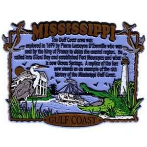  381912   Mississippi (Gc) Magnet 2D Gulf Coast Collage 
