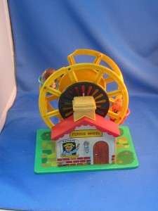 Old Little People Ferris Wheel windup music box  
