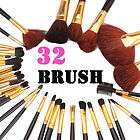 24pcs Pro Cosmetic MakeUp Brush Set Studio Goat Case xk  