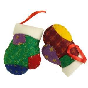  Club Pack Of 120 Plush Mitten Christmas Ornaments 4 Home 