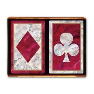  Congress Red Marble Jumbo Index Playing Cards: Sports 