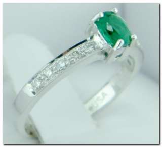 Emerald DIAMOND 18k GOLD GH/VS ring IGI appraisal NEW  