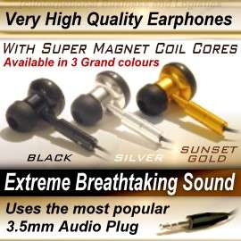 SUPER BASS EARPHONES Mp3 Ear Headphone PSP Mega Earbud  