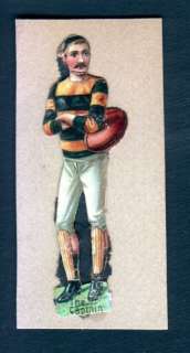 1890s Early 1900s DIE CUT FOOTBALL PLAYER  