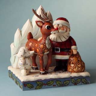 Jim Shores Rudolph and Santa and Elephant Figurine NEW  