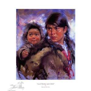    Inuit Mother and Child by Harley Brown, 13x16