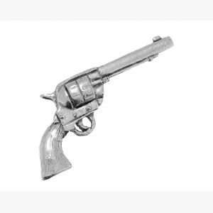  Pewter Pin Badge Shooting Colt 45 Pistol