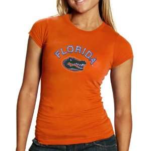   Florida Gators Ladies Orange Wildfire Slub T shirt: Sports & Outdoors