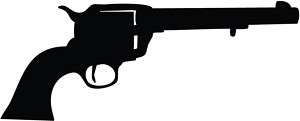 Colt Revolver Gun Rifle Car Decal Window Wall Sticker  