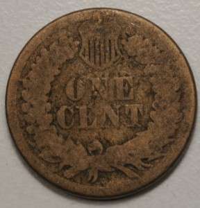 1861 Indian Head Penny 1C Good Date nice detail  