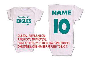 eagles baby onsie romper jersey philadelphia shirt fan sports clothes 