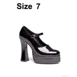 Ellie shoes, eden 5 pump 1.5 platform black seven