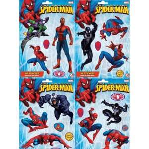  Spiderman 3D Wall Stickers (pack of 4) 21 Pieces