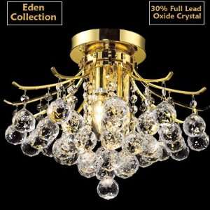   3015G Ceiling Light Solid Brass Lead Oxide Crystal: Home Improvement