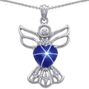 CandyGem 925 Sterling Silver Guardian Angel Love and Protection Heart 