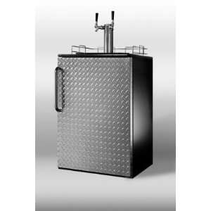 SBC490BIDPLTWIN 6.4 cu. ft. Capacity Beer Dispenser With Diamond Plate 