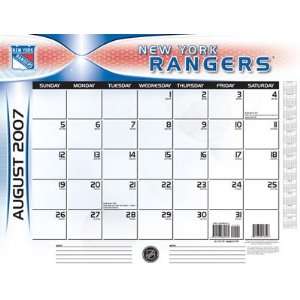   Rangers 2007   2008 22x17 Academic Desk Calendar