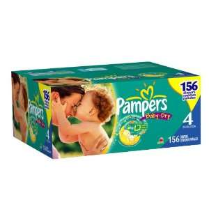    Pampers Baby Dry Economy Case Diapers    size size 4 Baby