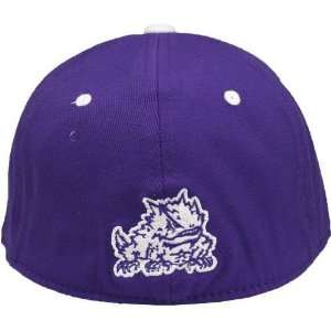    TCU Horned Frogs Team Color Flex Fit Logo Hat: Sports & Outdoors