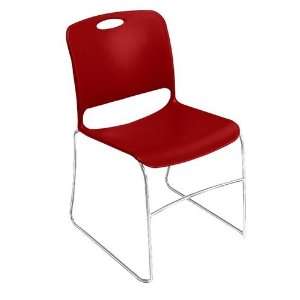 com KI Furniture Stack Chair with Polypropylene Seat and Back without 