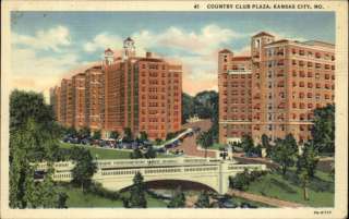Kansas City MO Country Club Plaza Postcard  