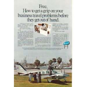  1979 Beechcraft Baron 58TC Airplane Business Fly Kit Print 