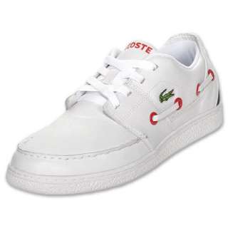 NEW Lacoste Cabestan Cup PF SPM White Leather Casual Mens Shoes Size 