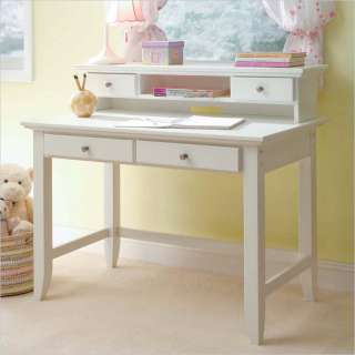 Home Styles Naples Student Desk and Hutch Set in White Finish [242040]