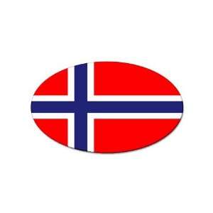 Norway Flag oval sticker