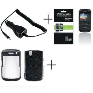   Case + Screen Protector + Car Charger for Blackberry Tour 9630 / Bold