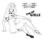 MILITARY PIN UP GIRL 5 SEXY AIRBRUSH STENCIL/TEMPLATE  