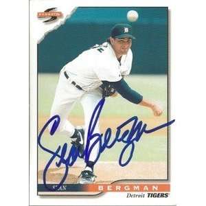   Sean Bergman Signed Detroit Tigers 1996 Score Card: Sports & Outdoors