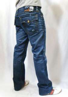 NWT TRUE RELIGION Brand Straight Leg Jeans Mens Ricky Premium Vintage 
