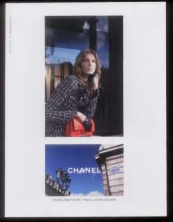 2005 Chanel red purse handbag photo print ad  