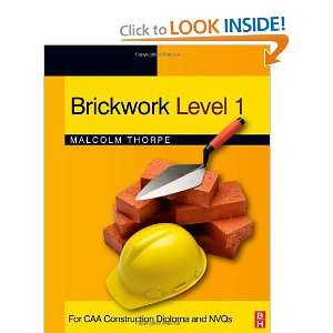 Brickwork Level 1 For CAA Construction Diploma and NVQs Malcolm 