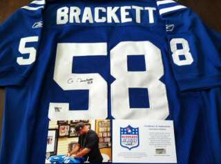 Gary Brackett Autographed Signed Colts Jersey COA  