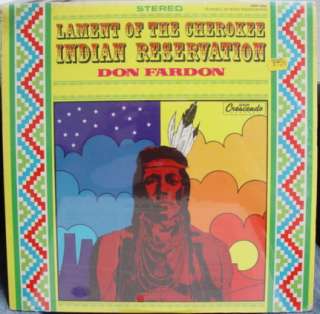 DON FARDON lament of cherokee indian reservation LP SS  