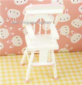 Dollhouse Miniature Bedroom Nursery Baby High Chair P  