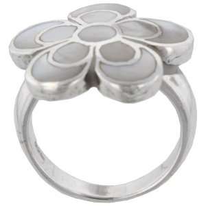  Mother Of Pearl Daisy Ring Pugster Jewelry