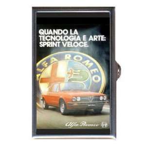 Alfa Romeo Italy Retro Ad Coin, Mint or Pill Box Made in USA