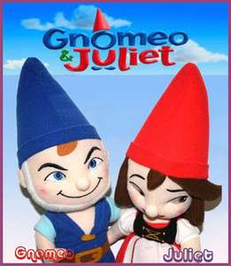 GNOMEO AND JULIET Plush Doll Toy 12 inch tall RARE 2pcs  
