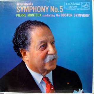 monteux tchaikovsky symphony no 5 label rca victor records format 33 